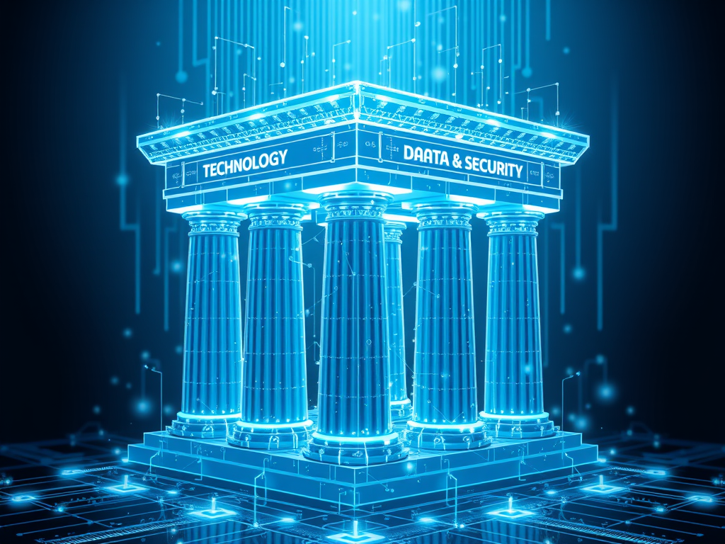 Infra'techs services images of pillars.